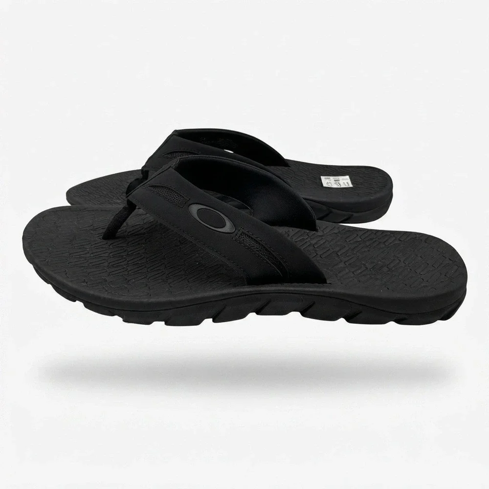 Oakley Operative Sandal 2.0 Mens Size 11 Blackout Sport Flip Flop Black **NEW**